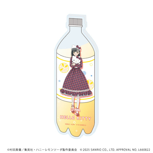 『ハニーレモンソーダ×サンリオキャラクターズ』コレクションボトル01/石森羽花×ハローキティ(等身イラスト)